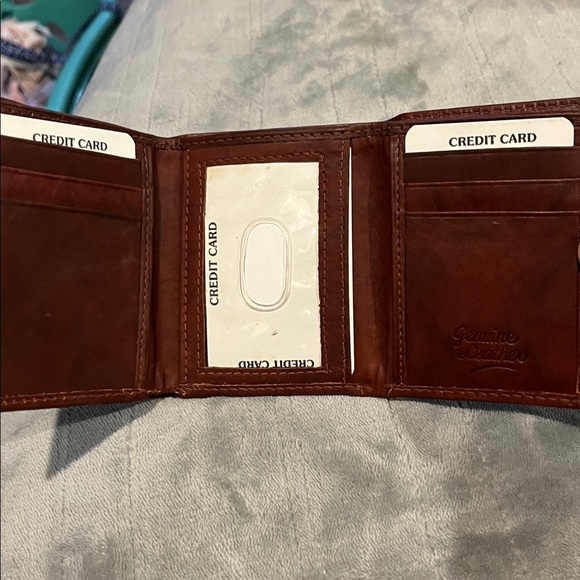 Genuine Leather Brown Men’s Wallet made in India - Picture 3 of 4